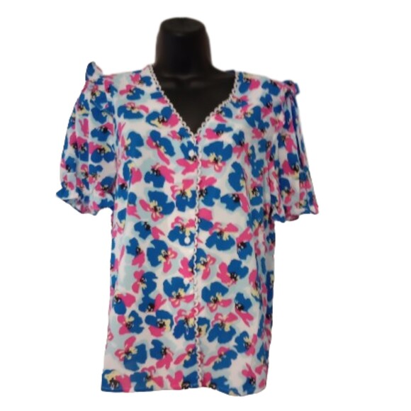 Shein Woman's Size Small Floral Blouse - Picture 1 of 5